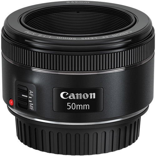 Canon EF 50mm f/1.8 STM Lens - Fast Prime Portrait Lens for DSLR Cameras | Perfect for Low Light Photography, Street & Travel Shots