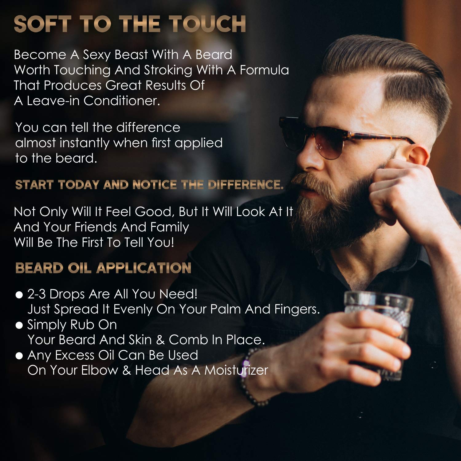 EARTH THERAPY Natural Beard Oil for Men - 100ml | Organic Mustache & Beard Growth Conditioner with Nourishing Ingredients | Perfect for Daily Grooming & Styling