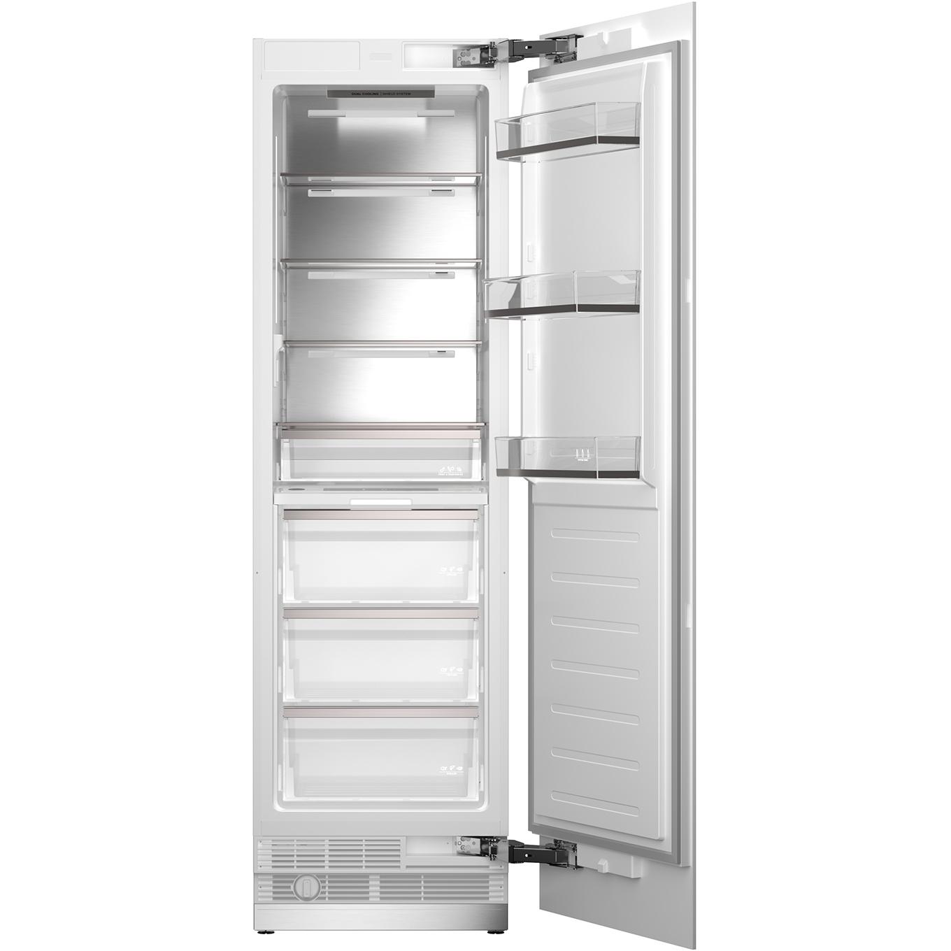 Bertazzoni 24 Inch Built-In Refrigerator Column with Internal Water Dispenser - Stainless Steel Counter Depth Fridge for Modern Kitchen | REF24RCBPNV | Perfect for Entertaining & Large Family Storage