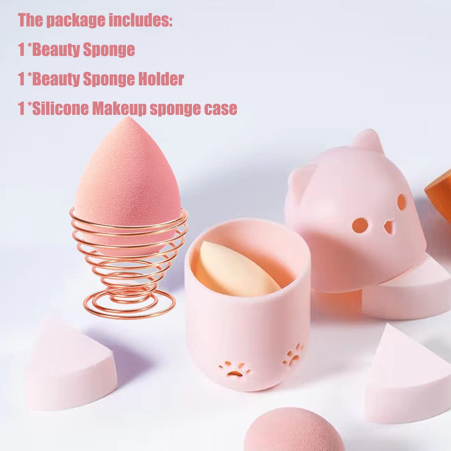 Makeup Sponge Holder & Beauty Blender Travel Case - Cosmetic Sponge Drying Stand with Powder Puff Storage - Portable Makeup Organizer for Travel & Home Use (Pink & Purple) - Perfect for Drying, Storing & Carrying Beauty Blenders On-The-Go