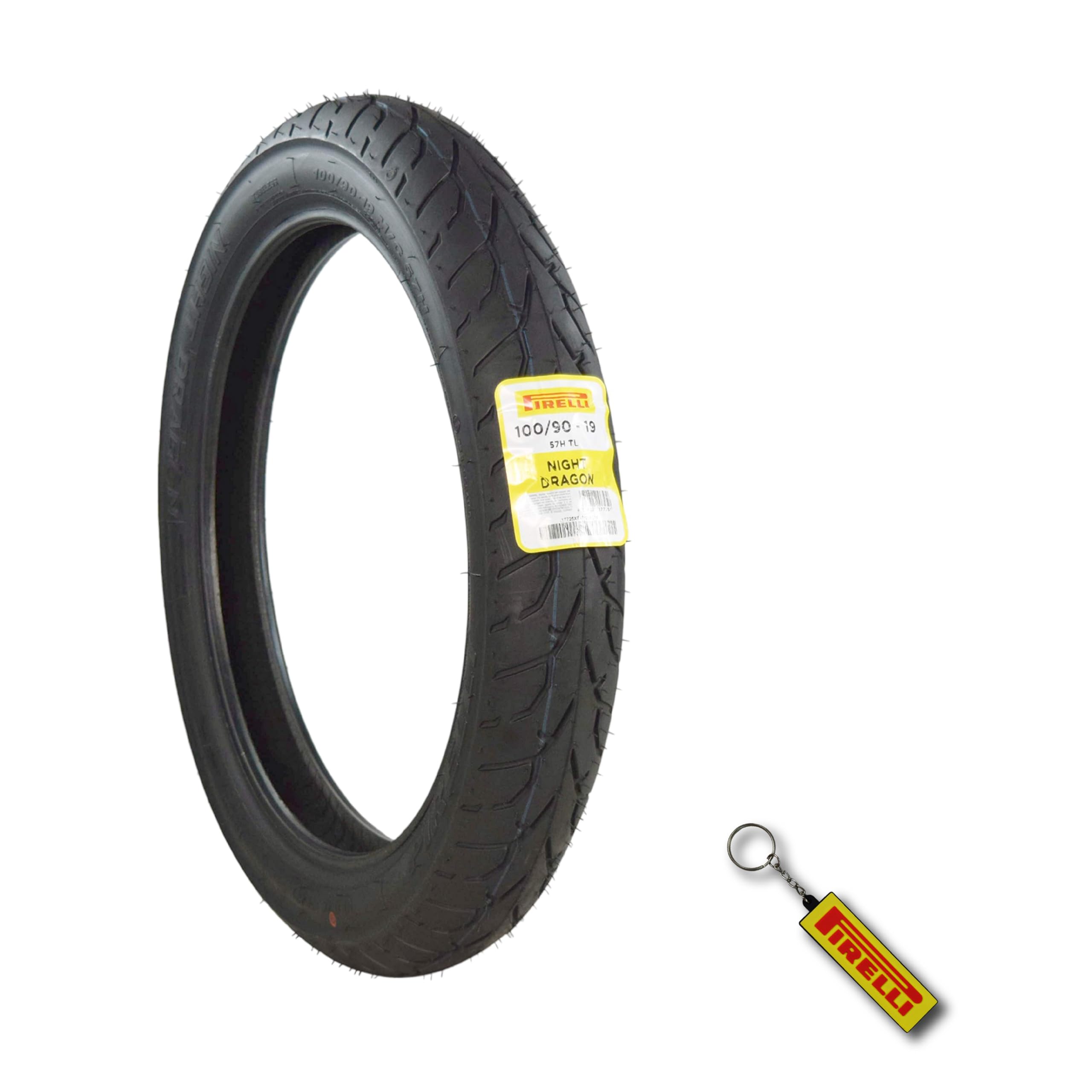 Pirelli Night Dragon Cruiser Motorcycle Tires Set (100/90-19 M/CTL Front) - High-Performance Motorcycle Tires for Night Riding, Cruising & Long-Distance Travel