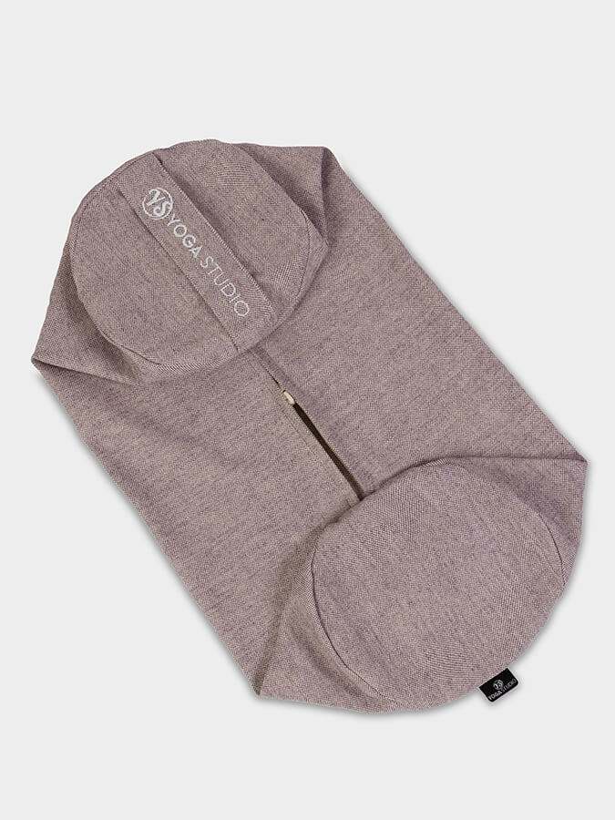 GOTS Certified Organic Cotton Yoga Bolster Cover - Eco-Friendly Replacement for Yoga Studio & Home Practice - Perfect for Meditation, Restorative Yoga & Relaxation