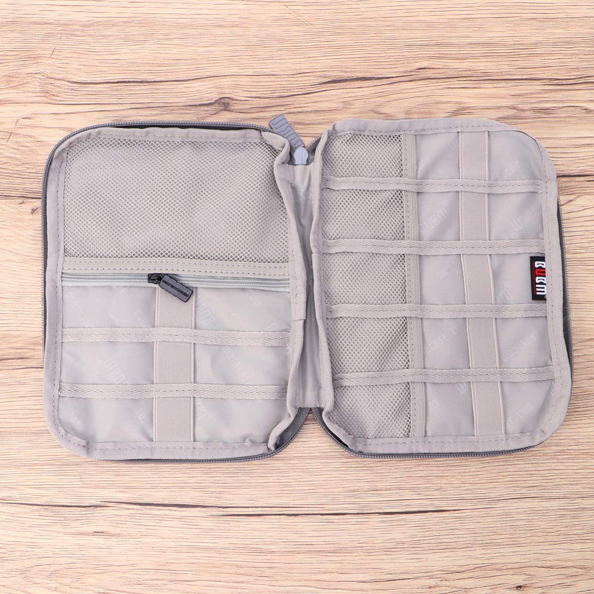 UKCOCO Waterproof Nylon Watch Band Storage Bag - Portable Organizer Pouch Case for Smartwatch Accessories (Grey) | Perfect for Travel, Gym & Home Watch Band Organization