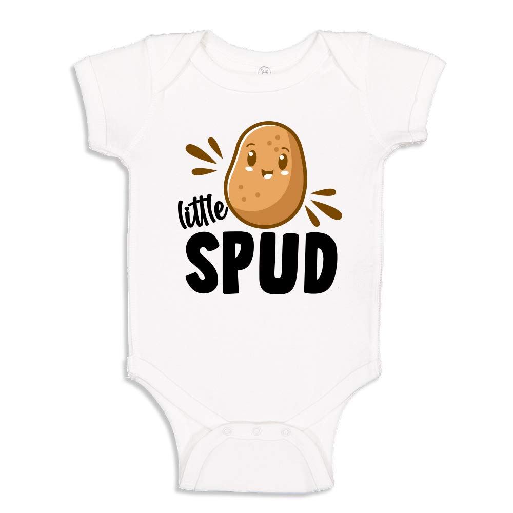 Little Spud Potato Baby Bodysuit & Toddler T-Shirt - Cute Potato-Themed Outfit for Babies & Kids | Perfect for Family Photos, Playtime & Relaxing at Home