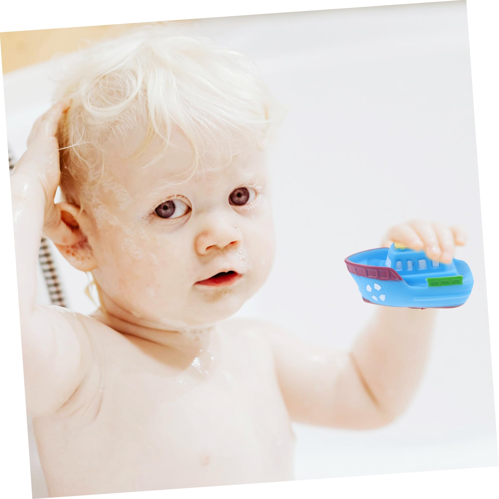 KICHOUSE Early Education Bath Toys for Toddlers - Waterproof Vinyl Bathtub Toys for Kids, Fun Learning & Sensory Play During Bath Time