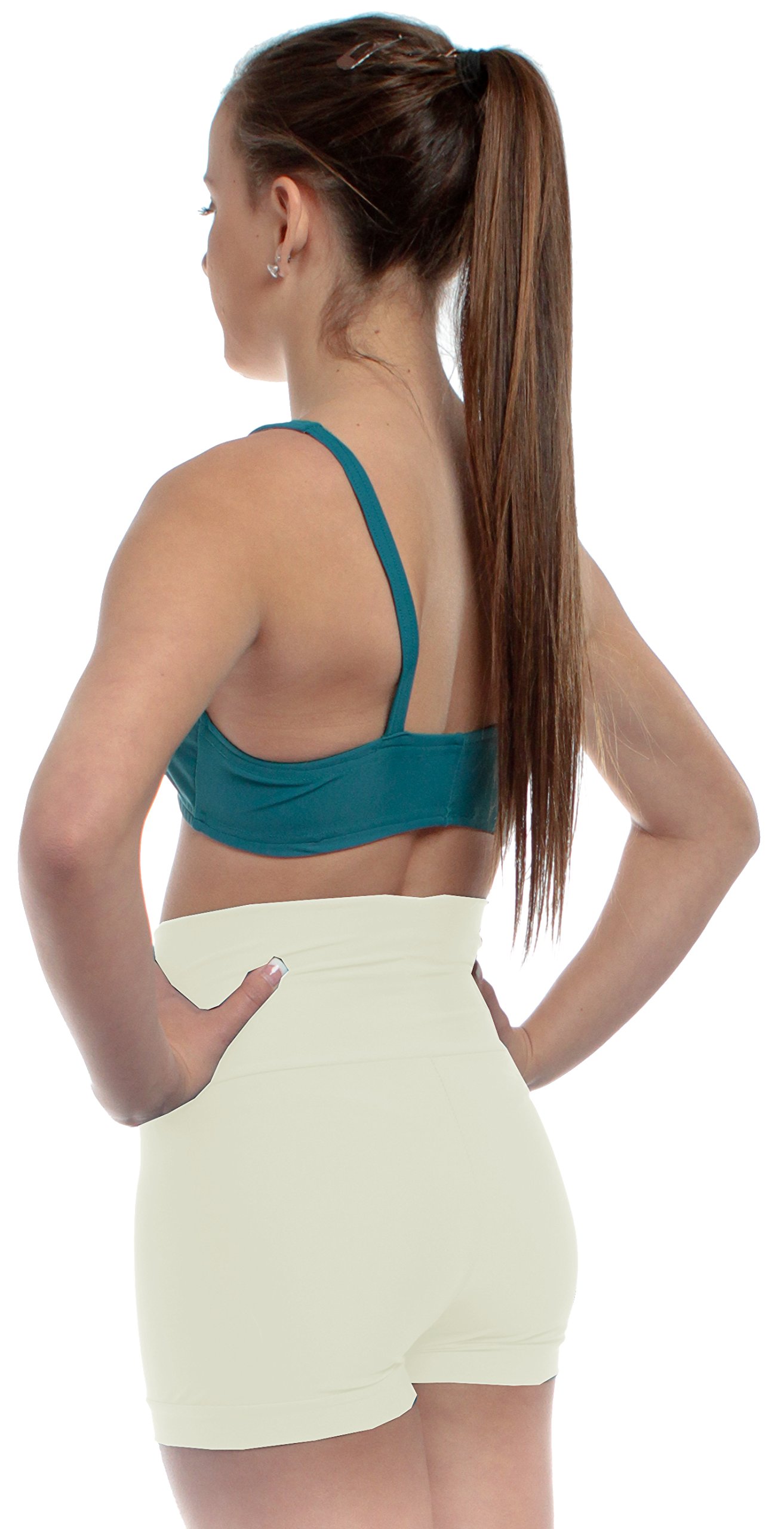 Women's High Waisted Dance Shorts - Breathable Stretchy Ballet & Yoga Shorts for Adults - Perfect for Ballet, Jazz, Contemporary Dance & Workouts (Multiple Sizes)