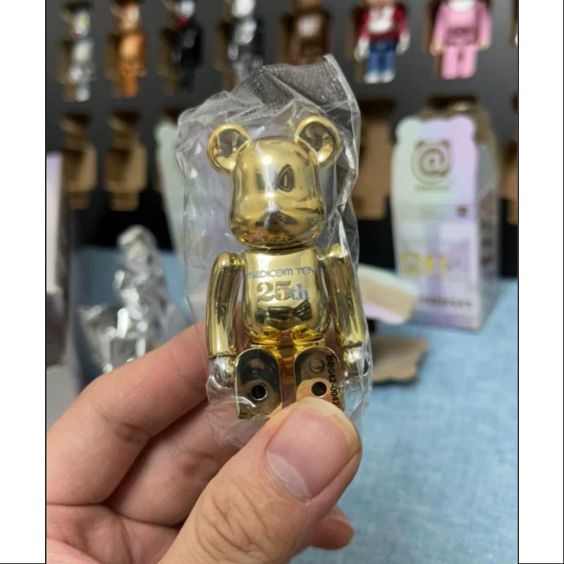 Bearbrick Series 42 SUPER Secret Sorayama Hajime 25th Anniversary Gold 100% Collectible Figure - Perfect for Anime Fans, Art Collectors & Home Decor Display