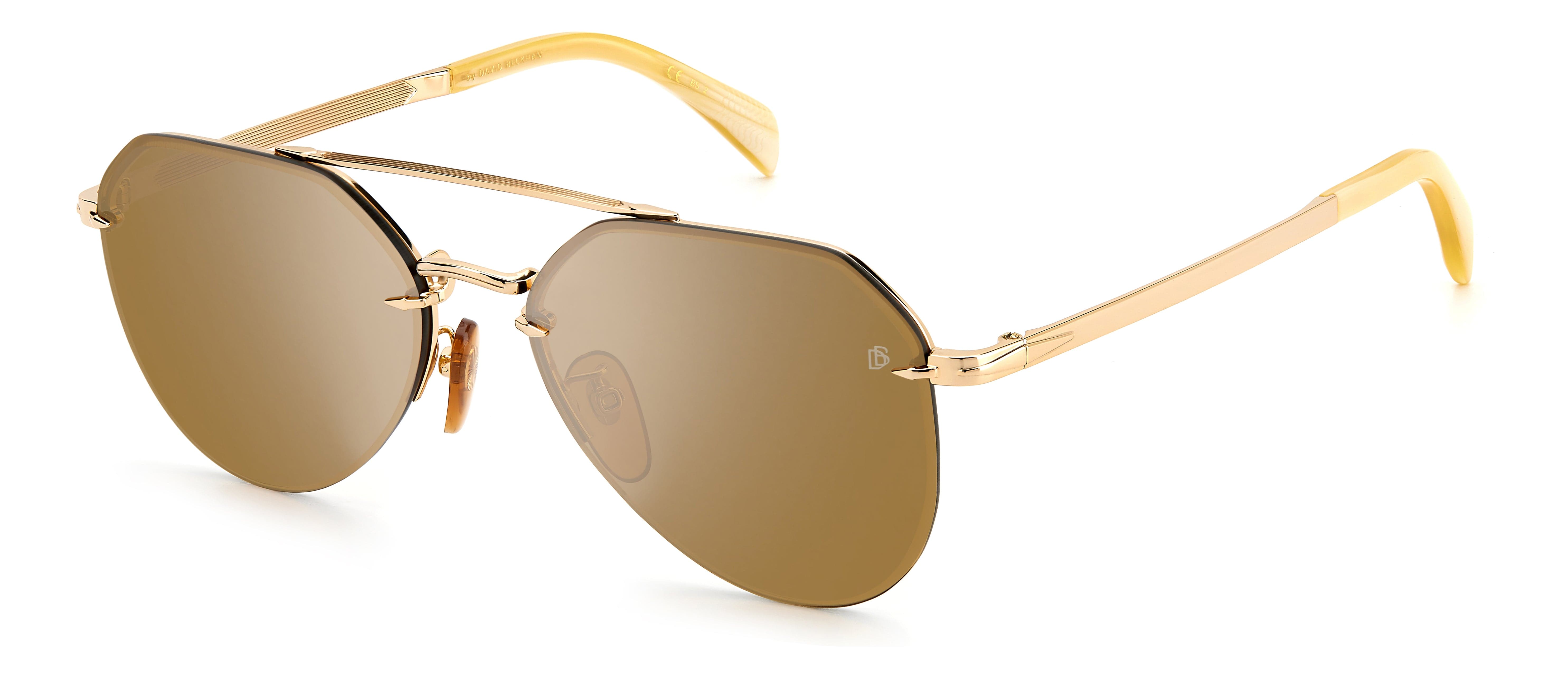 David Beckham DB 1090/G/S IDA 5917 Polarized Sunglasses for Men - UV Protection Aviator Style Shades for Driving, Travel & Outdoor Activities