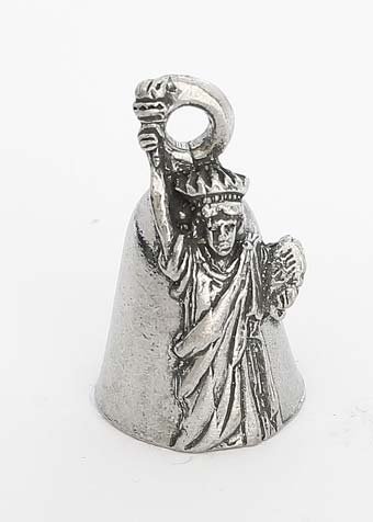 Liberty Guardian Biker Bell with Hanger - Vintage Statue of Liberty Motorcycle Accessory for Harley, Cruiser & Chopper - Perfect for Road Trips & Bike Protection