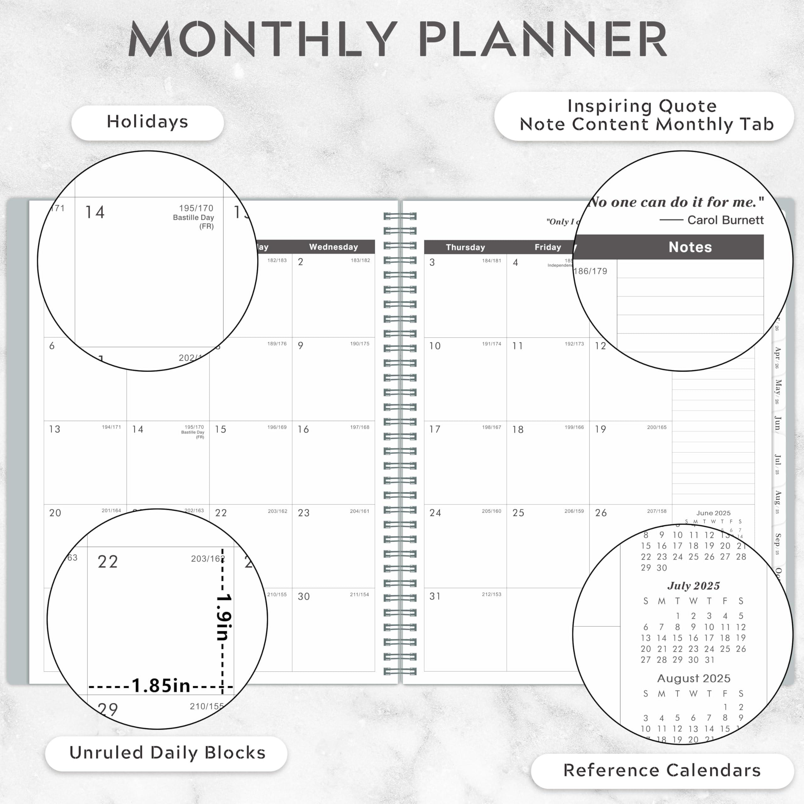 2025-2030 5-Year Monthly Planner & Calendar | 60-Month Organizer from July 2025 to June 2030 | 9