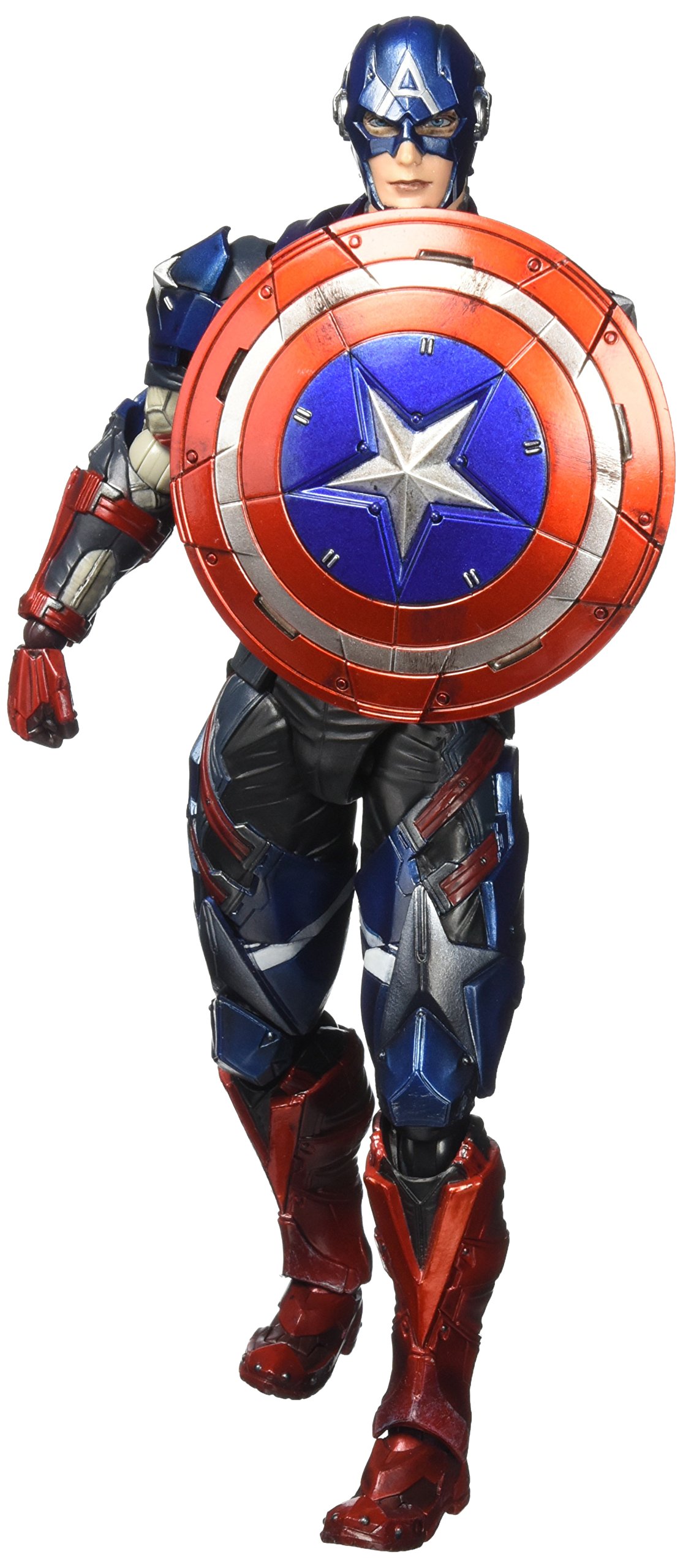 Square Enix Marvel Universe Variant Play Arts Kai Captain America Action Figure - Collectible Marvel Superhero Toy for Display & Gifts | Perfect for Comic Fans & Collectors