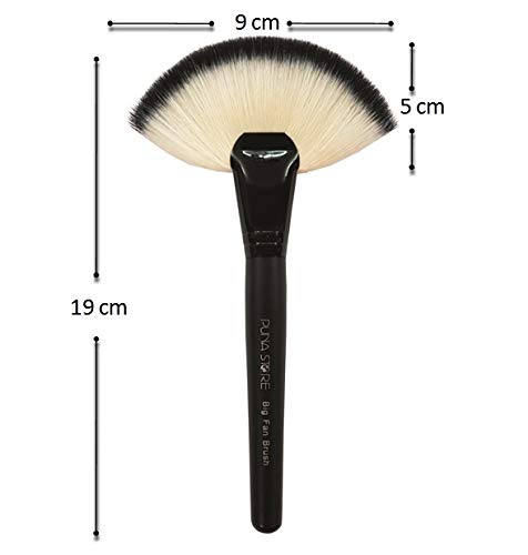 Puna Store Ps 572 Fan Brush - Professional Makeup Brush for Blending, Contouring & Highlighting - Perfect for Foundation, Powder & Cream Products (Ideal for Makeup Artists & Beauty Enthusiasts)