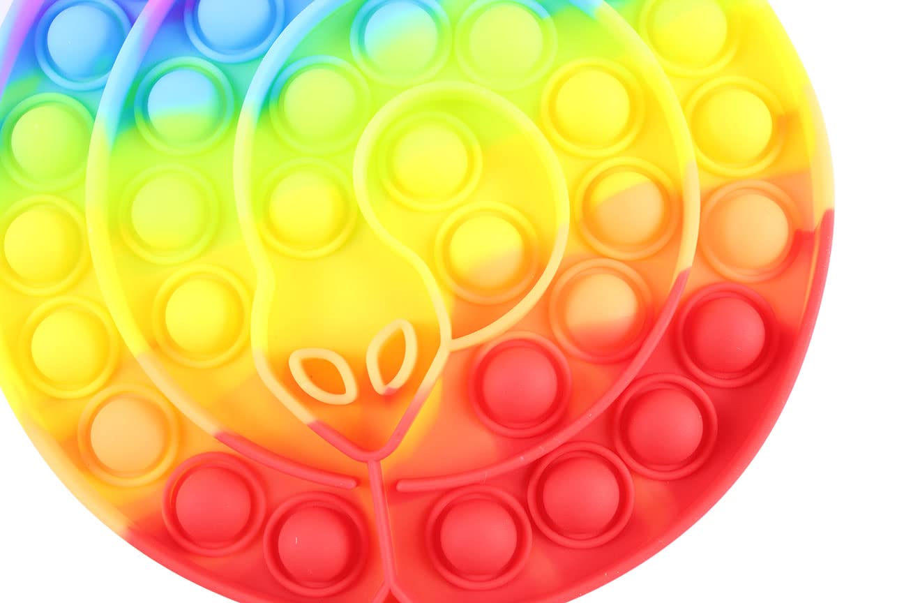 Coiled Snake Bubble Pop Fidget Toy - Silicone Push Poke Sensory Stress Relief Toy for Kids & Adults - Anxiety Relief & Focus Aid - Perfect for ADHD, Autism, Office & Classroom Use