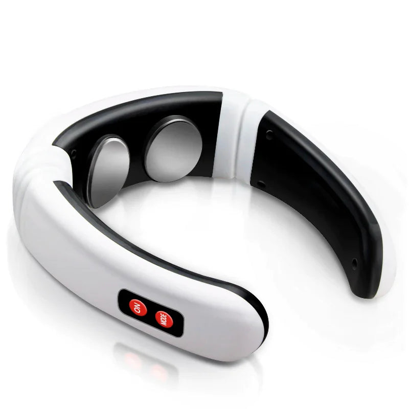 Electric Neck Massager with Pulse & Magnetic Therapy - Instant Pain Relief for Shoulder, Back & Muscle - Perfect for Office, Travel & Home Use