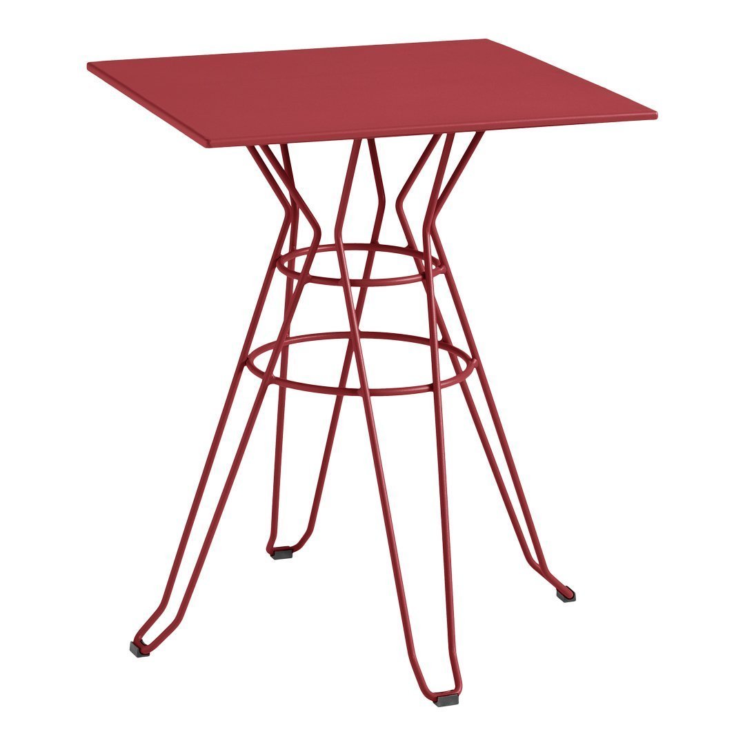 Modern Capri Square Bar Table - 36 Inch Height Adjustable Counter Table for Kitchen, Dining & Outdoor - Rustic Industrial Style Pub Table for Home, Cafe & Restaurant Use