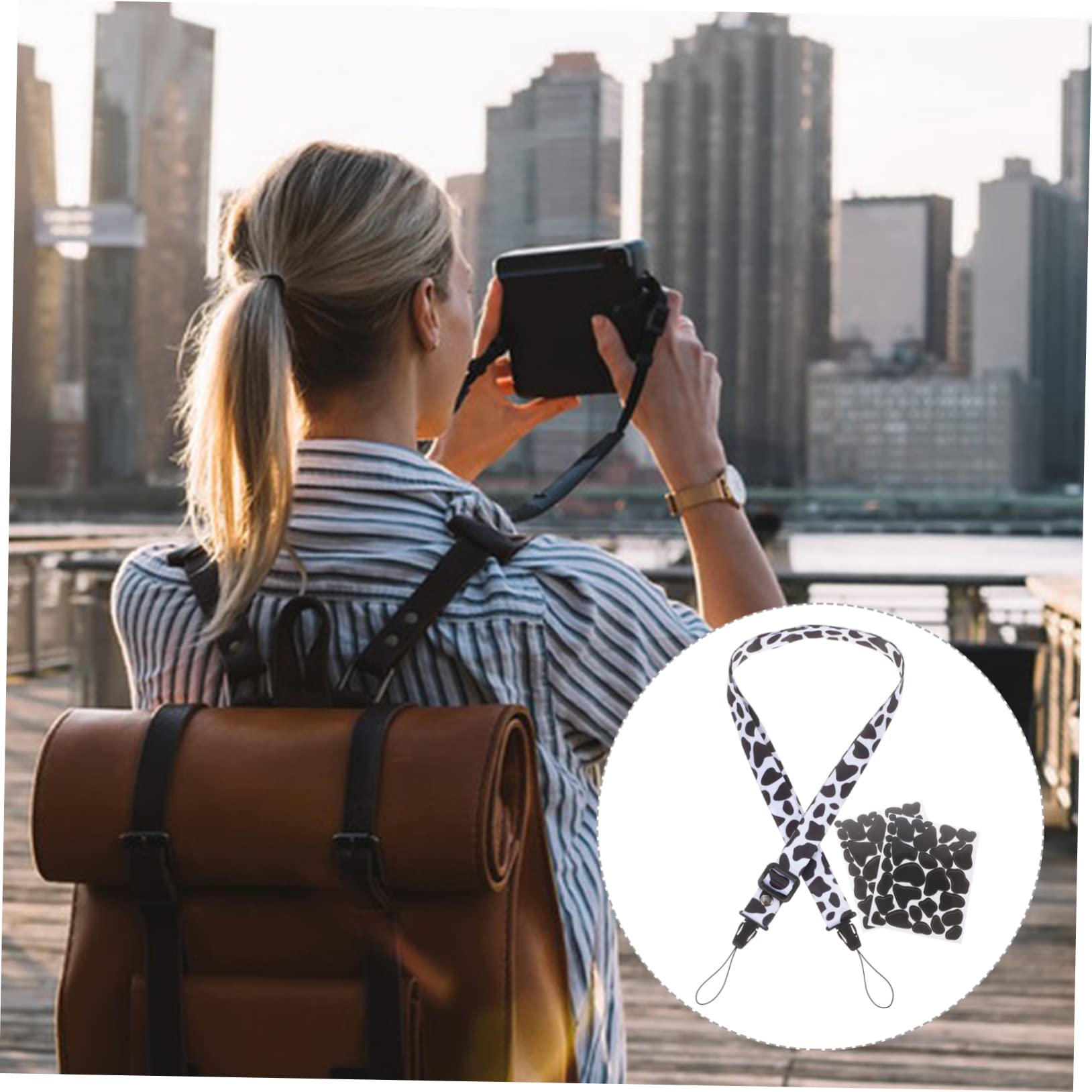 PartyKingdom Instant Camera Accessories Set - Universal Strap, Decorations & Film Stickers for Mini Polaroid Cameras | Perfect for Parties, Travel & Photo Booths