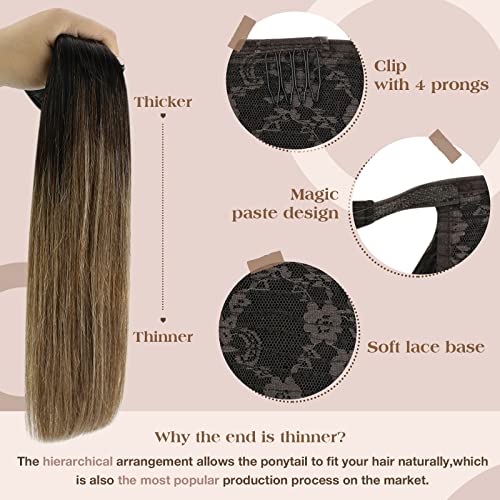 Premium Soft Human Hair Ponytail Extension - Natural Look & Comfortable Wear for Daily Styling, Parties & Special Occasions
