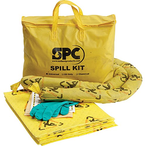 Brightsorb Hi-Vis Economy Spill Kit - 1 Kit for Quick Chemical & Oil Spill Cleanup | Workplace Safety & Emergency Response