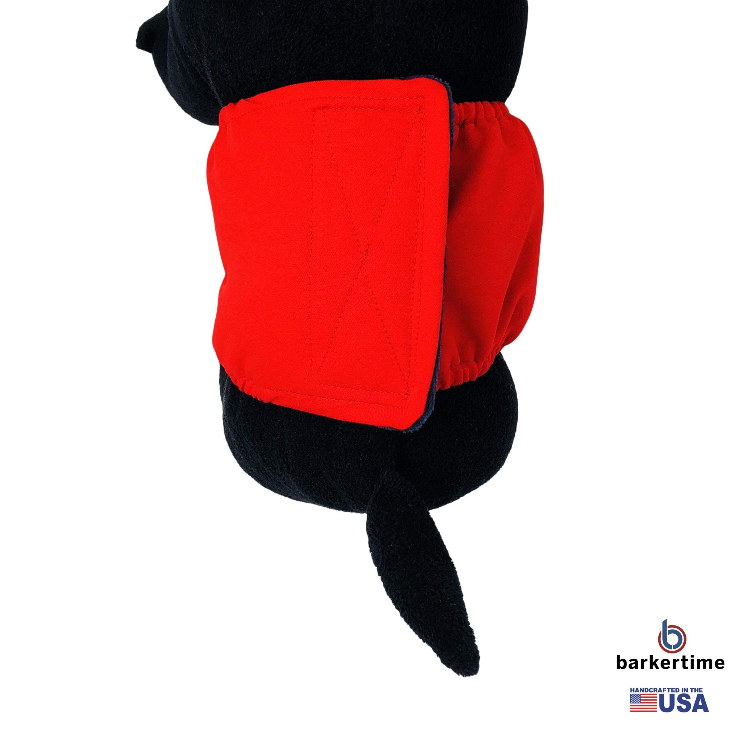 Premium Cherry Red Dog Belly Band for Male Dogs - XL Size Male Dog Diaper Wrap | Made in USA | Perfect for House Training, Incontinence & Travel Protection