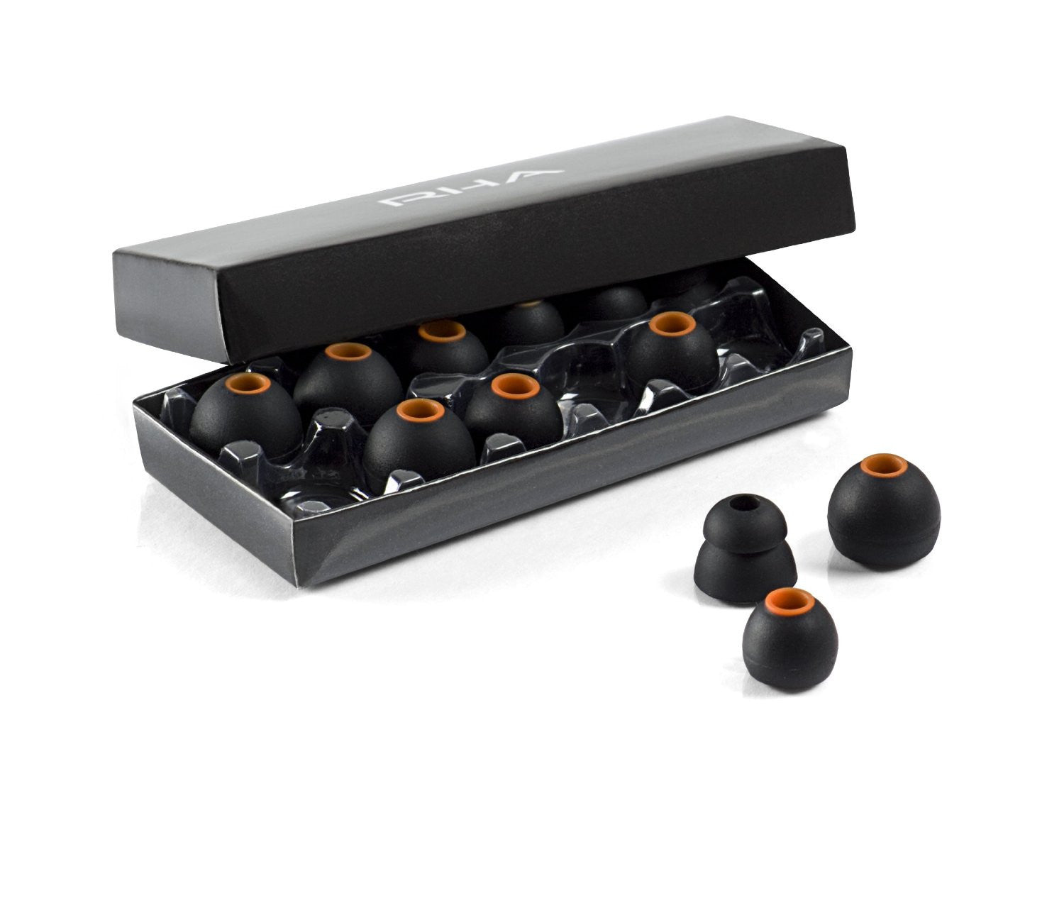 RHA MA450i Black Noise Isolating In-Ear Earphones with Remote & Mic - Perfect for Commuting, Workouts & Travel