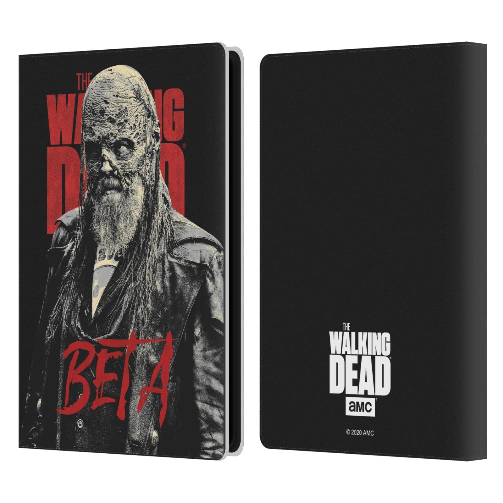 Official AMC The Walking Dead Beta Season 10 Kindle Case - Licensed Character Portraits Leather Book Wallet Cover for Kindle Paperwhite 4 (2019) - Perfect for Horror Fans & Book Lovers