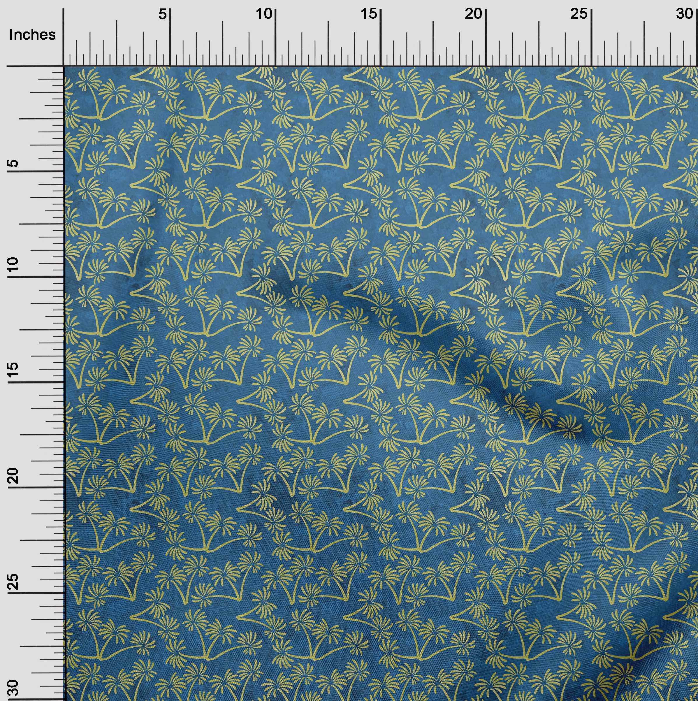 oneOone Cotton Silk Teal Green Batik Fabric by The Yard - 42 Inch Wide Printed Material for DIY Clothing, Dresses, Scarves & Home Decor Sewing Projects
