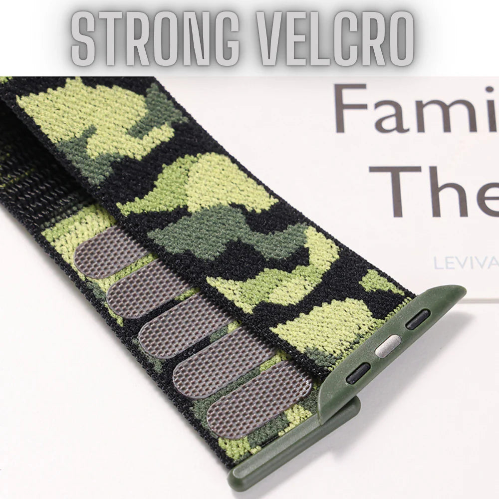 Camouflage Sports Nylon Band - Durable Adjustable Wristband for Outdoor Activities, Hunting, Fitness & Military Use