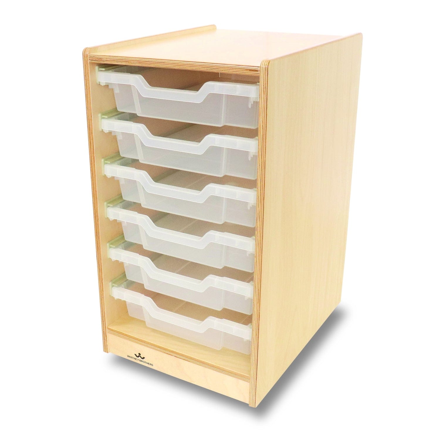 Clear Plastic Single Column Storage Cabinet - Organize Office Supplies, Kitchen Utensils & Craft Materials | Perfect for Home, Office & Workshop Organization