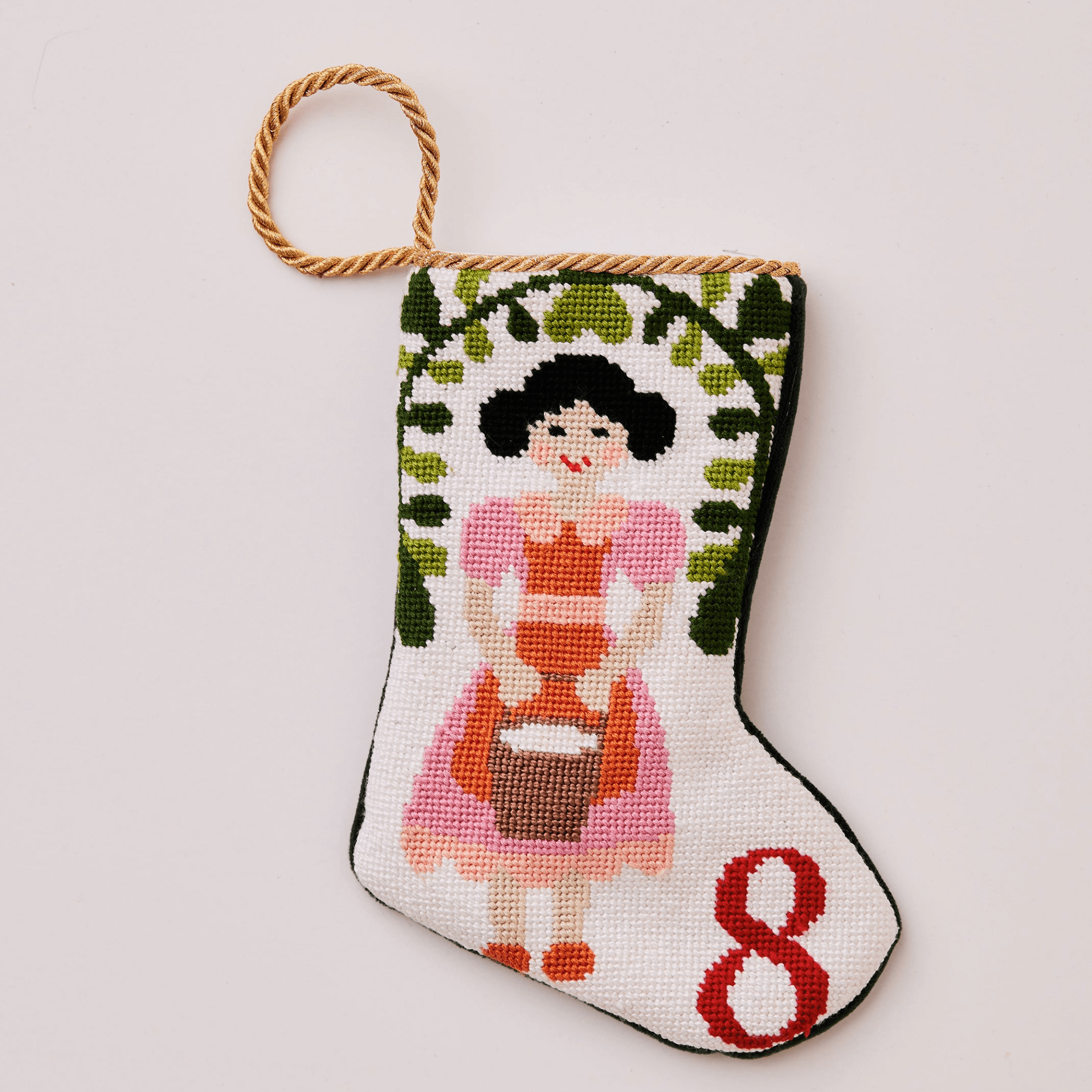 12 Days of Christmas Stocking Full Set - Holiday Decorations & Gift Fillers for Christmas Tree, Fireplace Mantel, and Festive Home Decor