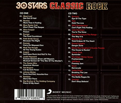 30 Stars Classic Rock Band T-Shirt - Vintage Music Tee for Men & Women - Perfect for Concerts, Gifts & Casual Wear