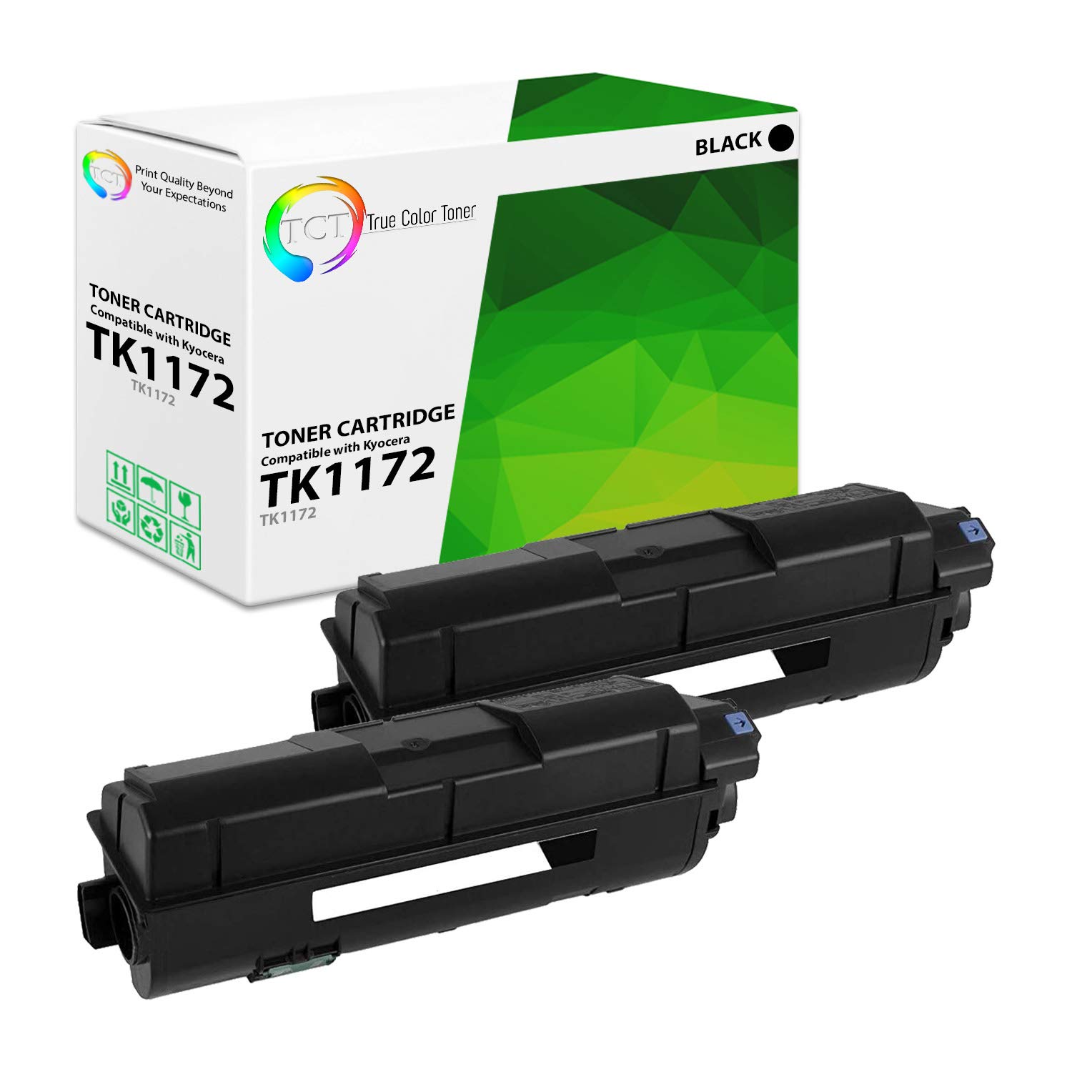 Premium TK-1172 Compatible Black Toner Cartridge (2-Pack) - Replacement for Kyocera-Mita Ecosys M2040dn & M2540dw Printers - High Yield 7,200 Pages - Ideal for Office & Home Printing Needs