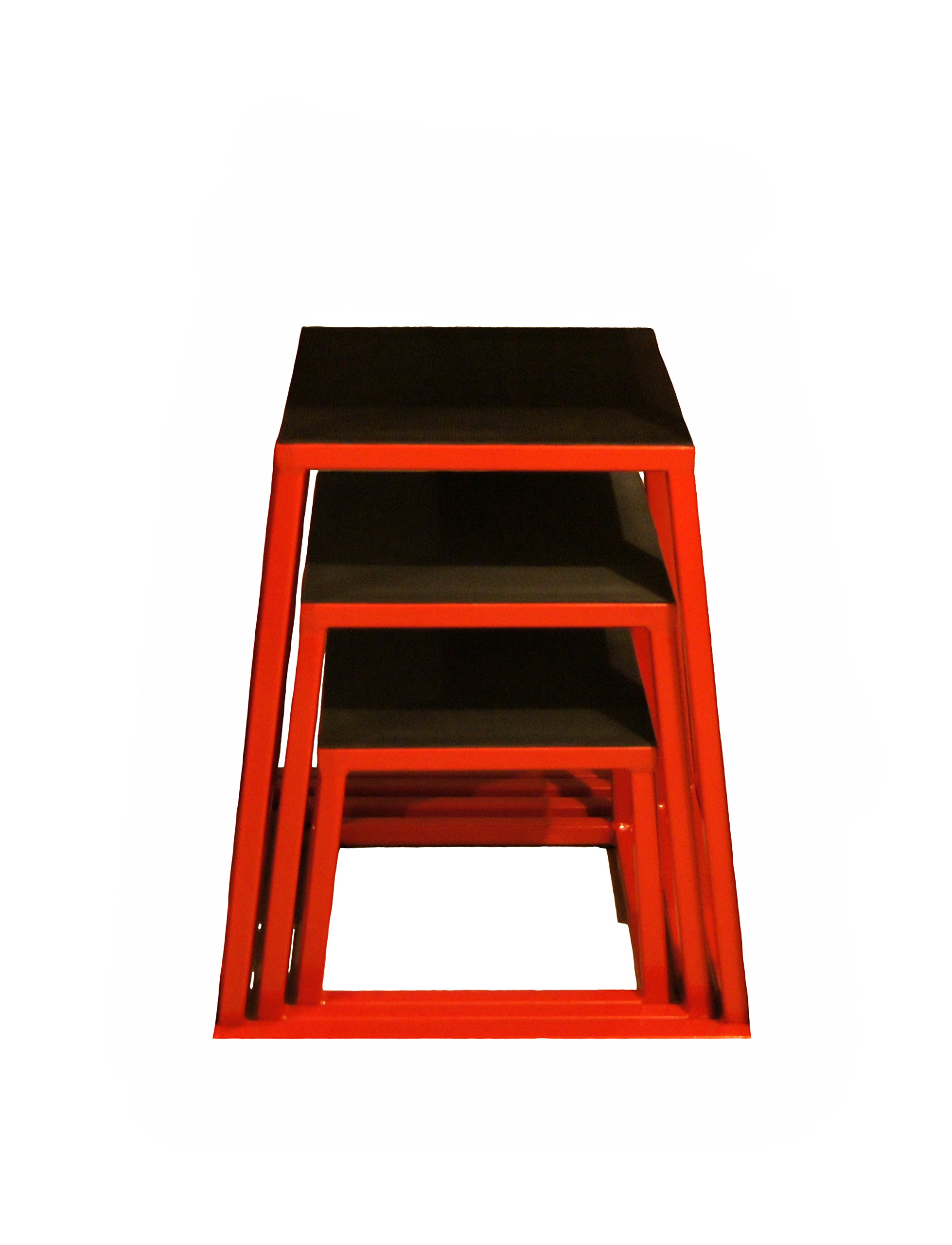 JFIT Plyometric Box Set - No Assembly Required Jump Box for Strength & Agility Training - Adjustable Height Fitness Equipment for CrossFit, Home Gym & Workout - Made in Taiwan