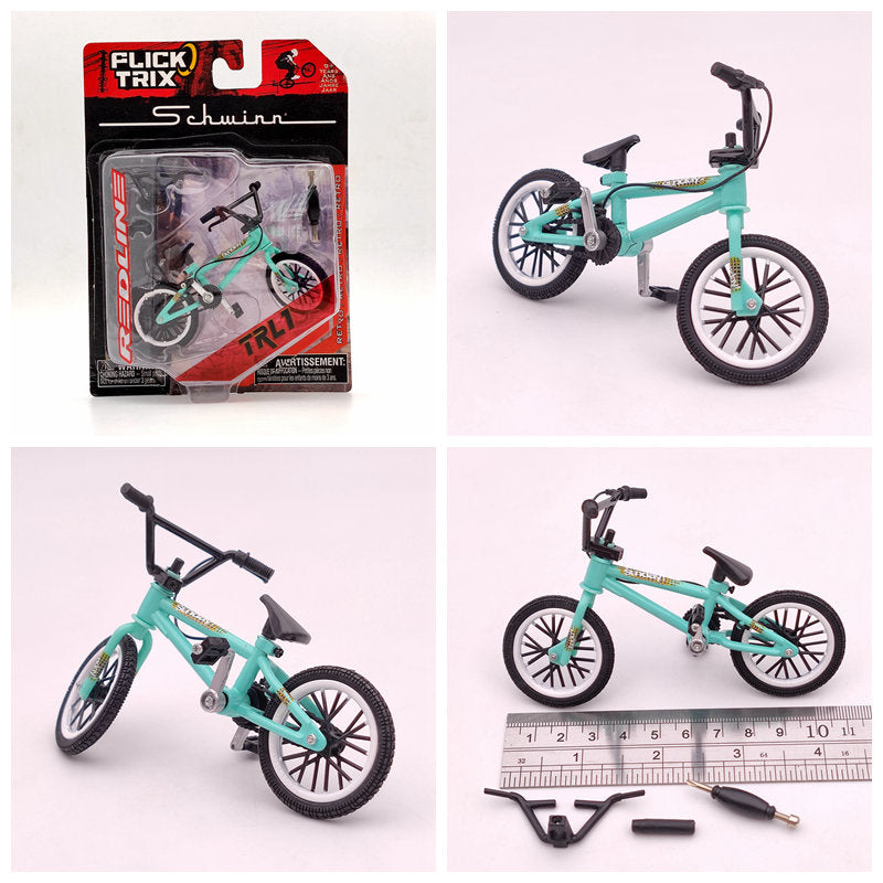 Premium Finger Bike FLICK TRIX Mini BMX Diecast Model Toy - Collectible Miniature Bicycle for Kids & Adults - Perfect for Office Desk Decor, Stress Relief, and Gift Giving