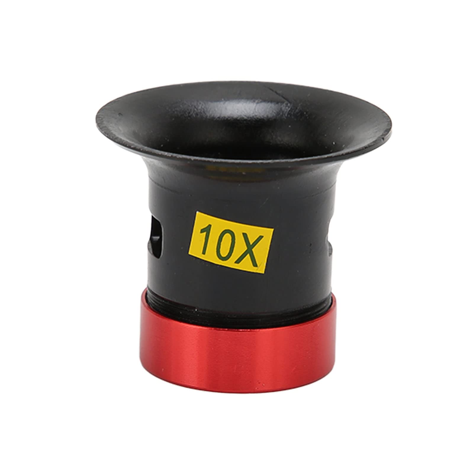 10x Jewelers Eye Magnifier - Professional Jewelry Loupe with Smooth Rounded Edges, Portable Watch Repair Tool for Jewelry Making, Gemstone Appraisal & Coin Collecting (Red & Black) - Perfect for Jewelers, Watchmakers, Hobbyists & Collectors