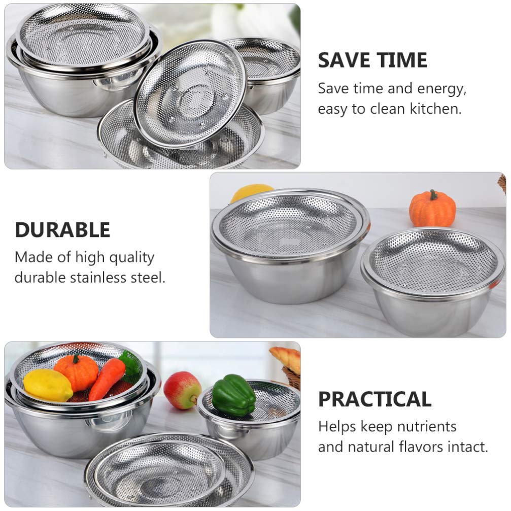 Premium Stainless Steel Food Steamer Basket – Multi-Purpose Dumpling & Fruit Steamer with Mesh Plate for Cooking, Draining & Steaming in Pots | Perfect for Healthy Meals, Meal Prep & Asian Cuisine