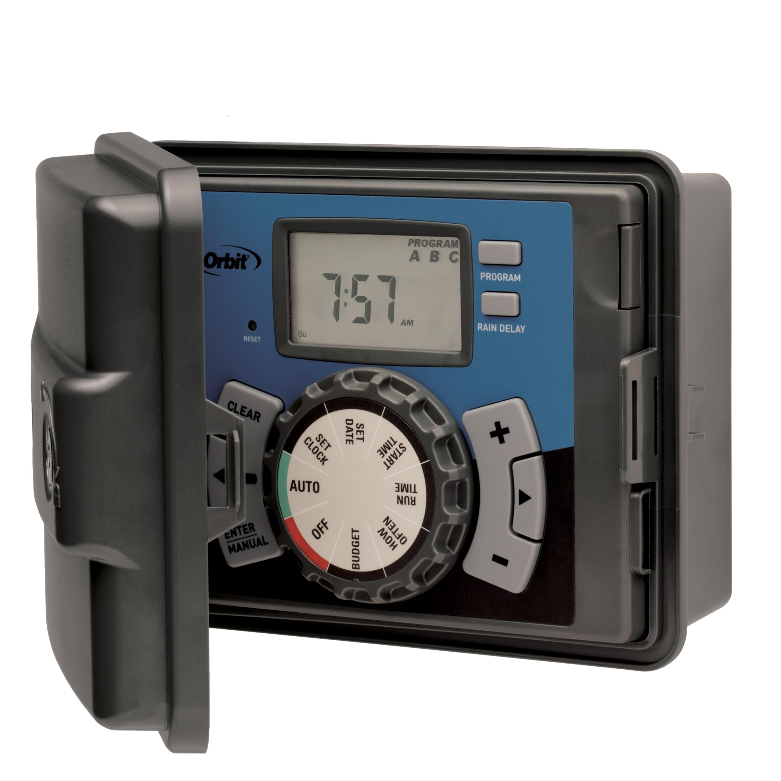 Orbit 27896 Easy-Set Logic 6-Station Indoor Outdoor Sprinkler Timer Controller - Smart Watering System for Lawn Garden & Landscape Irrigation