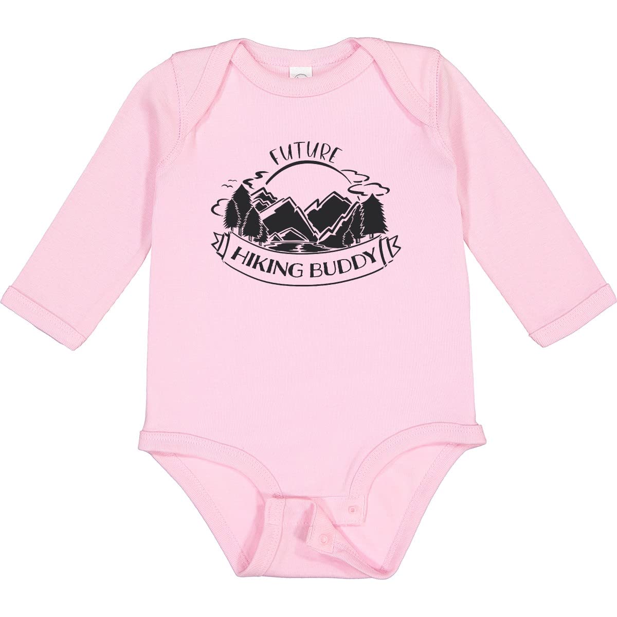 Inktastic Future Hiking Buddy Long Sleeve Baby Bodysuit - Soft Cotton Creeper for Outdoor Adventures & Nature Lovers