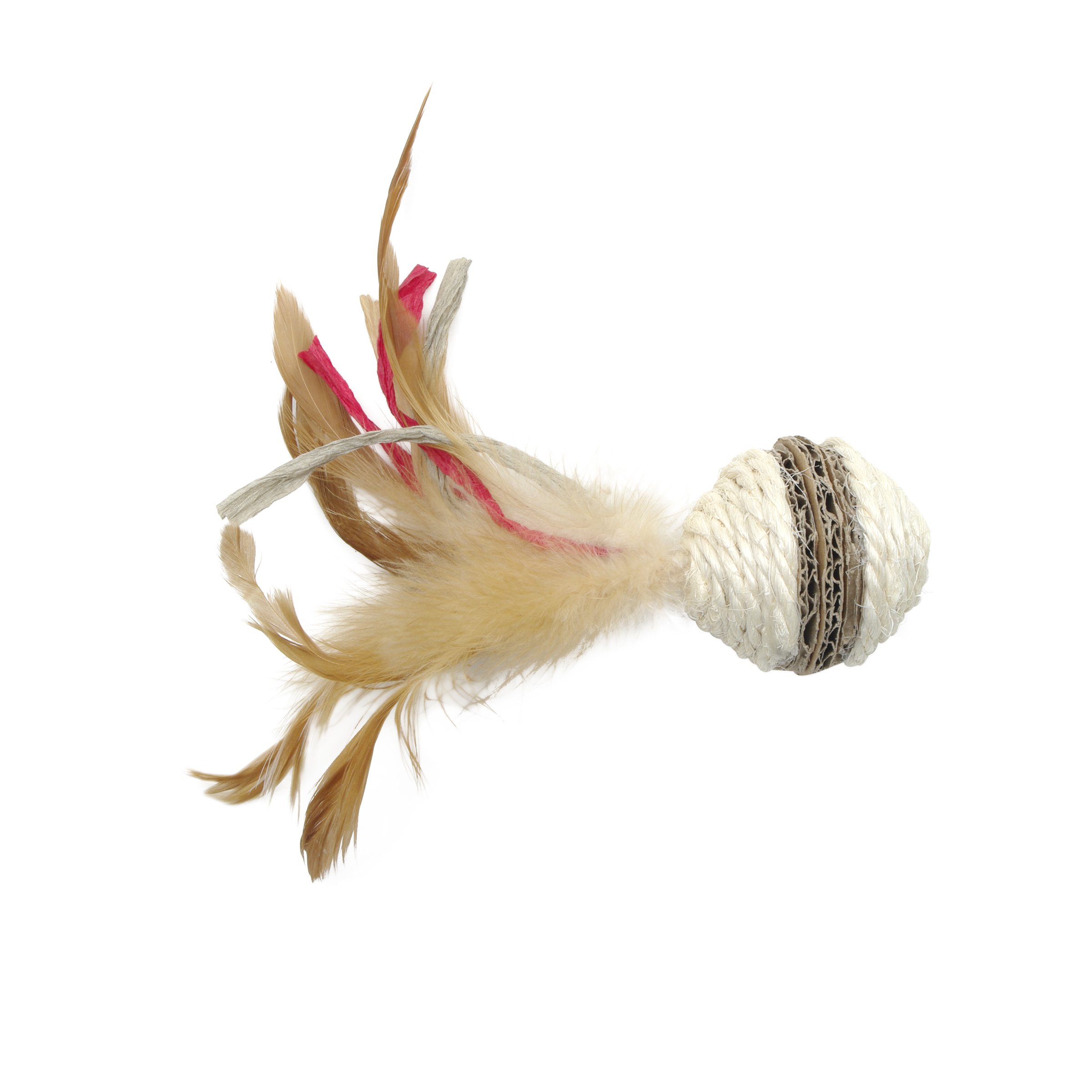 Catit Eco-Friendly Sisal Ball Cat Toy - Natural Fiber Interactive Play for Indoor Cats - Perfect for Scratching, Biting & Playtime Fun