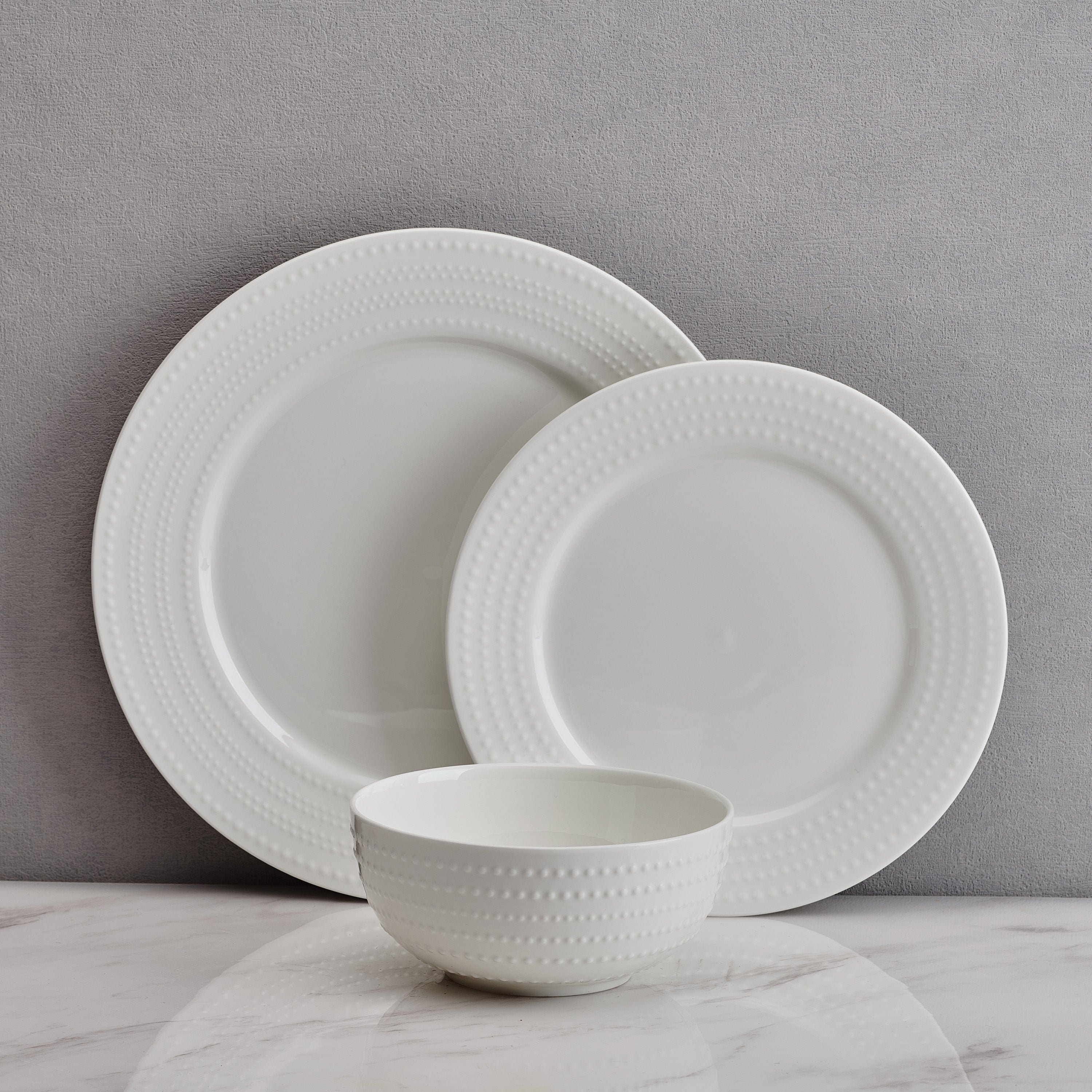 Nellie Set of 4 Elegant Dinner Plates - Perfect for Family Meals, Dinner Parties & Everyday Use