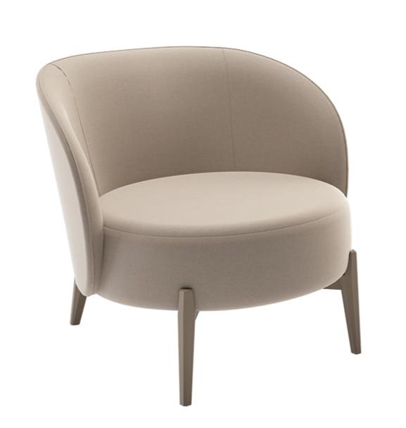 BBB Beatrice Armchair - Modern Upholstered Accent Chair for Living Room, Bedroom & Office - Comfortable Lounge Chair with Sturdy Wooden Legs
