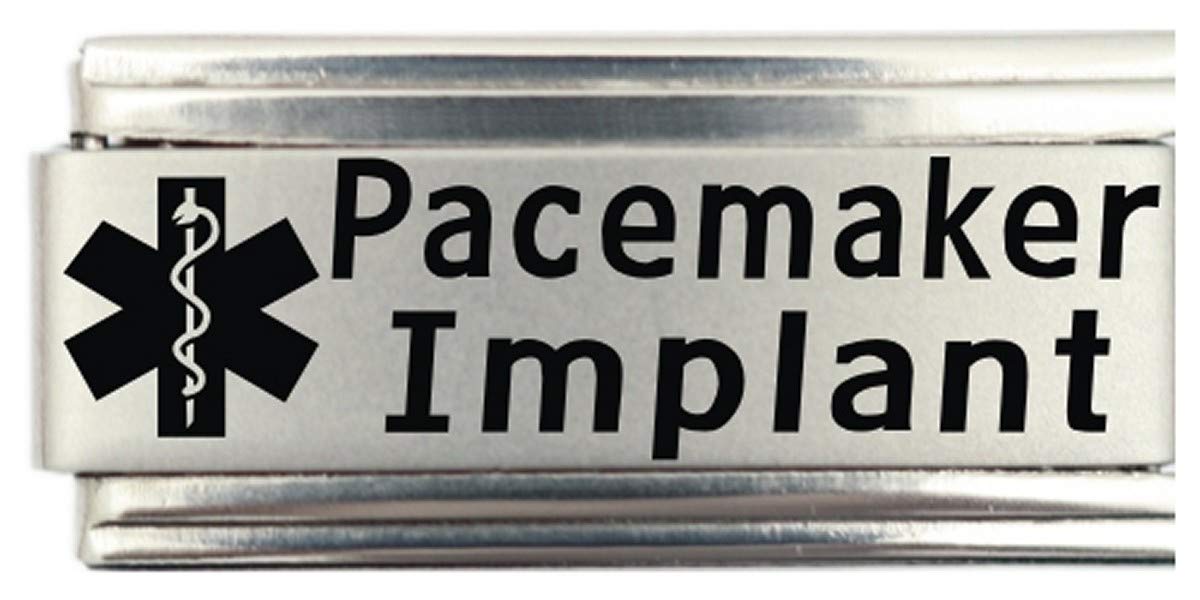 Pacemaker Implant Medical Alert Bracelet - Italian Charm Link Jewelry for Heart Patients - Perfect for Daily Wear & Emergency Identification