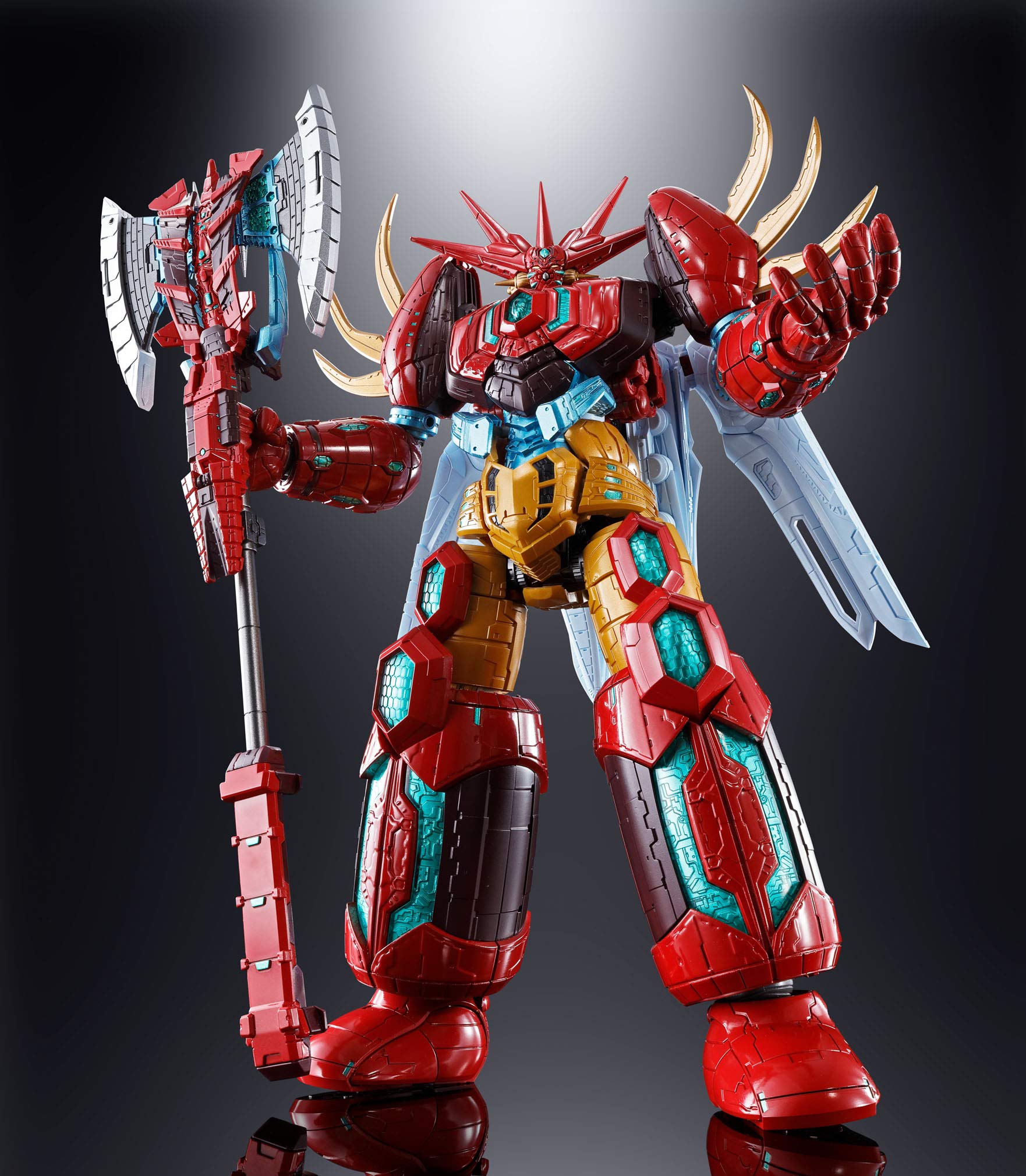 Bandai Soul of Chogokin GX-87 Getter Emperor True Getter Robo Manga Ver Action Figure - Tamashii Nations Collectible Robot Model for Anime Fans & Display