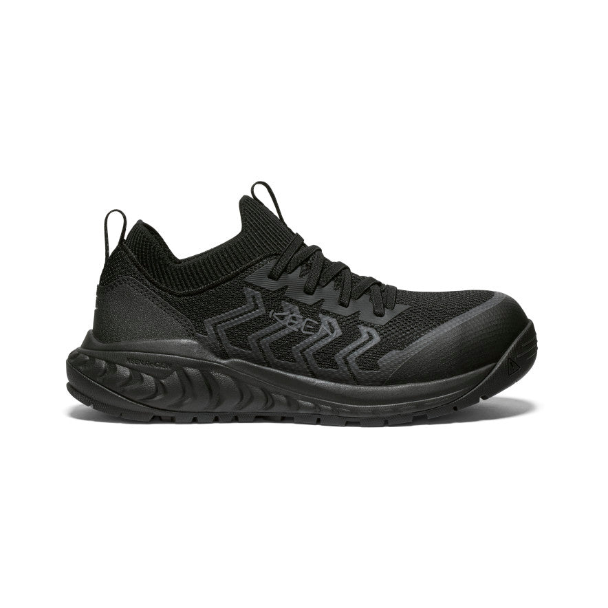 Women's Arvada Carbon Toe Work Sneakers - Black/Magnet | Slip-Resistant Safety Shoes for Nurses, Waitresses & Healthcare Workers