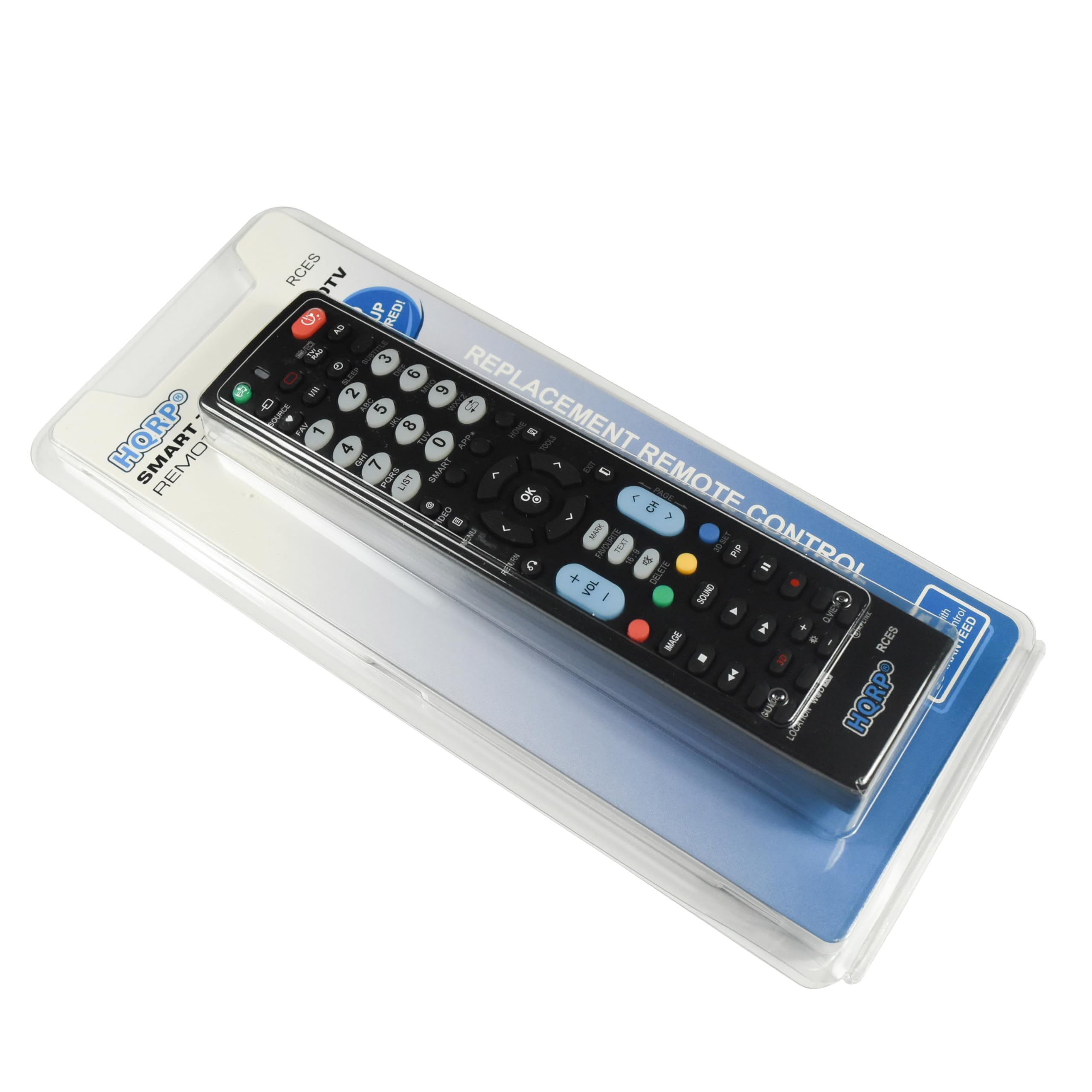 HQRP Universal Remote Control Compatible with LG 42PM1M 42PM3MV 42PM4M 42PC1DA 42PC3D Series LCD LED HD Smart TVs - Works with 1080p, 3D & 4K Ultra HD TVs - Perfect for Home Theater & Entertainment Systems