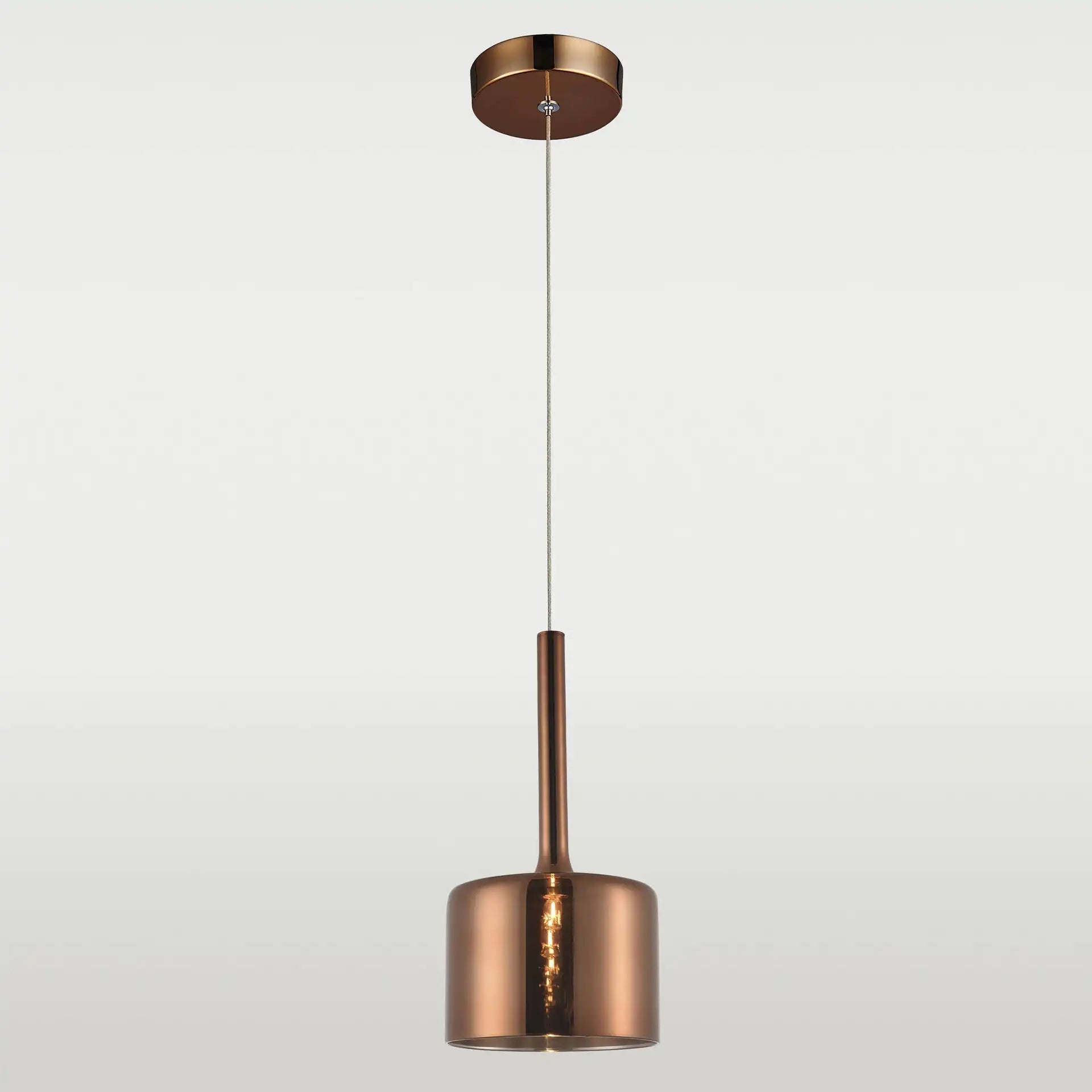 Vintage Copenhagen Pendant Light with Copper Finish - Modern Farmhouse Ceiling Lighting for Kitchen, Dining Room & Bedroom