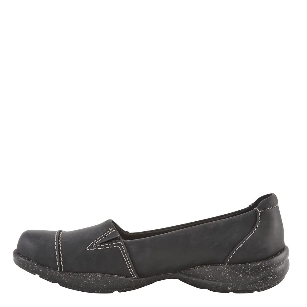 Clarks Women's Roseville Sky Loafer - Comfortable Slip-On Shoes for Work, Casual & Travel - Breathable Leather Flats with Cushioned Insoles