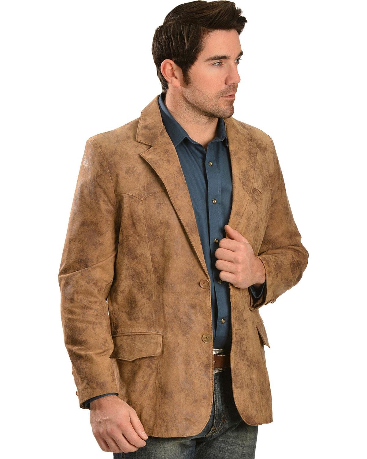 Cody James Men's Genuine Leather Blazer Jacket - Stylish & Durable for Business, Casual & Evening Wear