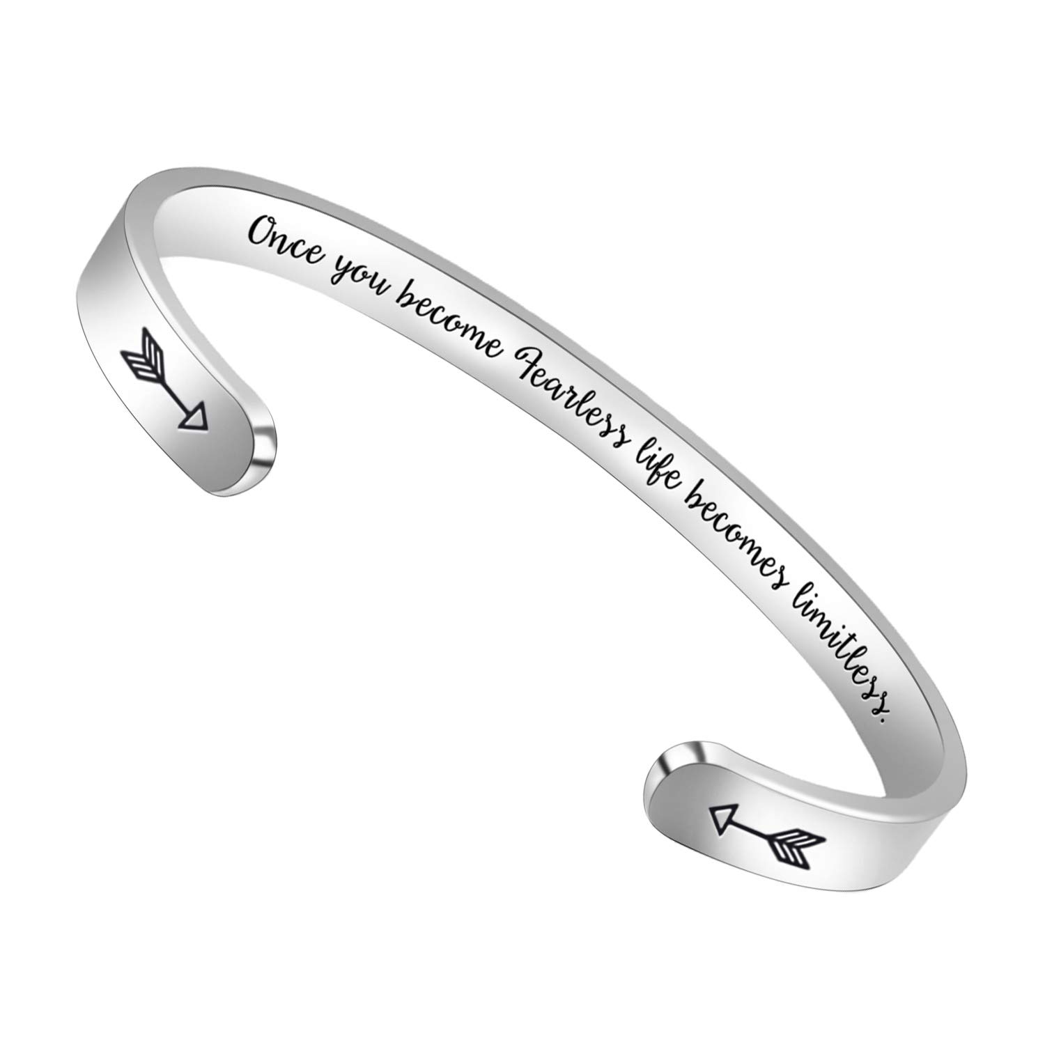 Btysun Inspirational Bracelets for Women - Motivational Cuff Bangle Jewelry for Mothers Day, Graduation, Birthday & Friendship Gifts | Personalized Mantra Bracelet for Women & Girls | Perfect for Daily Wear, Special Occasions & Meaningful Gift-Giving