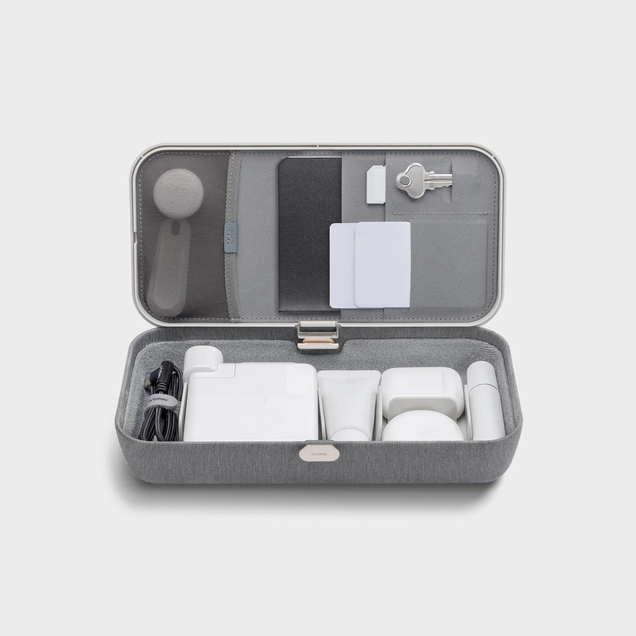 ORBITKEY Nest V2 Organizer - Compact Leather Desk Accessory for Keys, Cards & Small Essentials | Home Office & Travel Storage Solution