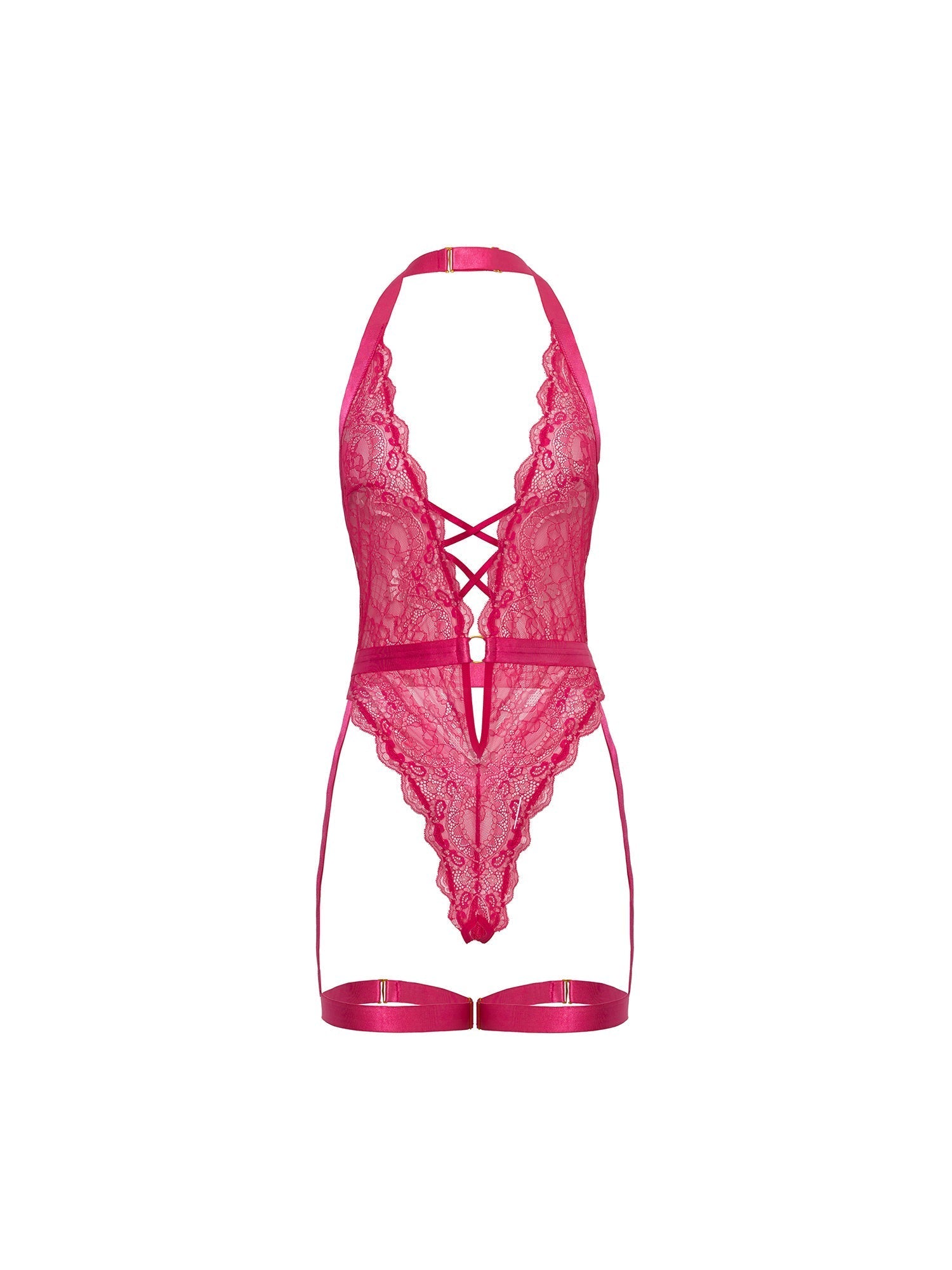 Sexy Kahlia Lace Teddy Lingerie for Women - Romantic Lace Bodysuit for Valentine's Day & Honeymoon Nights